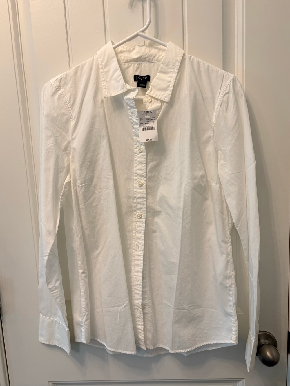 J Crew Factory White Collared Shirt